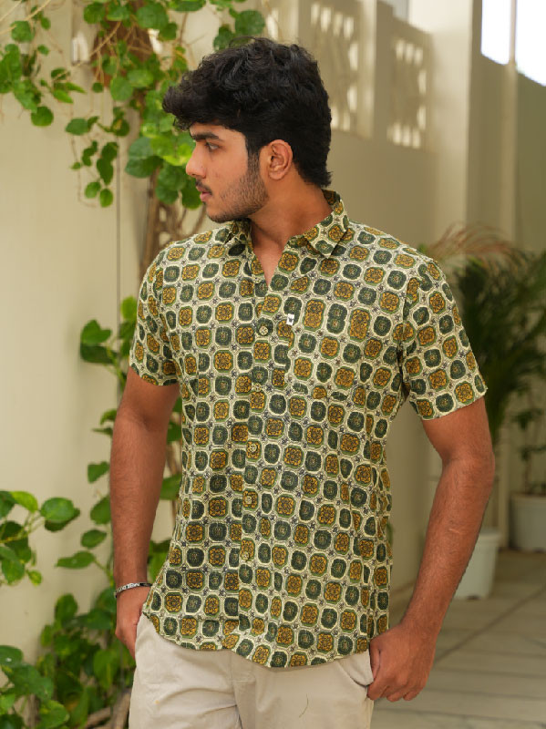Mughal Mosaic Half Sleeve Shirt